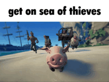 Get On Sea Of Thieves Pig GIF - Get On Sea Of Thieves Sea Of Thieves Pig GIFs