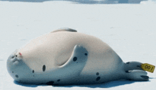 a seal with a tag on it that says 00 on it