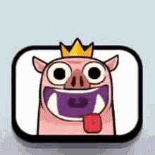 clash royale hog happy please emote