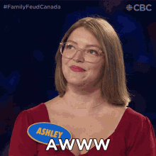 awww ashley family feud canada thats disappointing its a pity