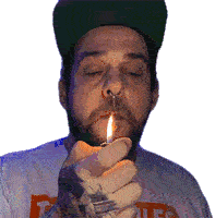 Smoking Doodybeard Sticker - Smoking Doodybeard Smoke Time Stickers