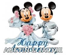 Mickey And Minnie Happy Anniversary GIF