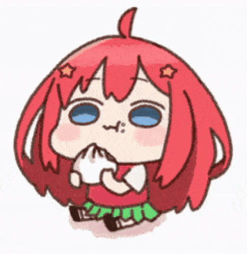anime eating chibi