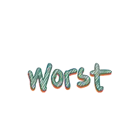 a sign that says you 're the worst