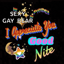 a poster that says i appreciate you good nite