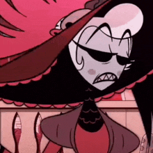 a cartoon character is wearing a hat and sunglasses .
