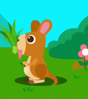 Kangaroo Eating Grass GIF - Kangaroo Eating Grass - Discover & Share GIFs