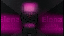 a drawing of a robot with the name elena written on the bottom