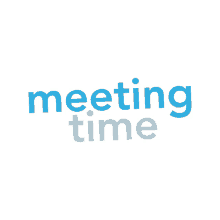 time meeting