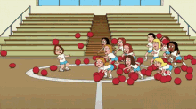 Meg Playing Dodgeball - Family Guy GIF
