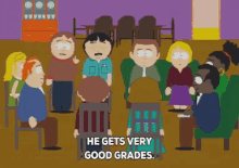 He Gets Very Good Grades. GIF - Good Grades He Gets Very Good Grades South Park GIFs