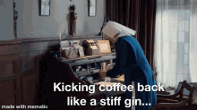 sister julienne jenny agutter call the midwife gin coffee