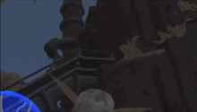 a blue lightning bolt is coming out of a dragon 's mouth