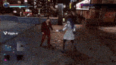 a screenshot of a video game with the words defend yourself on the bottom right