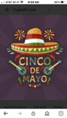 a picture of a sombrero with the words cinco de mayo