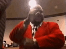Churchdance Red Suit GIF