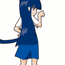 rika furude higurashi anime nekomimi cat girl dance bounce nyan