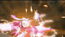 a painting of a person being struck by lightning in a video game
