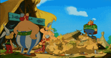 Asterix Gaulois GIF - Asterix Gaulois Bagarre GIFs