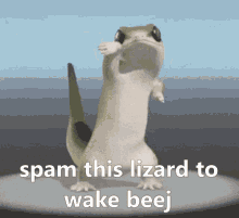 wakey wakey beej wake up spam this lizard