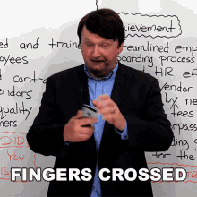 Fingers Crossed Alex GIF