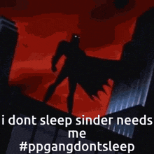 a cartoon of batman standing on top of a building