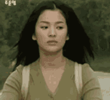 飘逸 GIF - Flowing Long Hair Song Hui Qiao GIFs