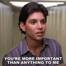 Youre More Important Than Anything To Me Daniel Larusso GIF - Youre More Important Than Anything To Me Daniel Larusso Ralph Macchio GIFs