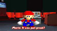 Smg4 Mario GIF - Smg4 Mario It Was Just Prank GIFs