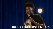 Happy Halloween Leslie Jones GIF - Happy Halloween Leslie Jones Leslie Jones Time Machine GIFs