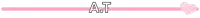 a pink arrow pointing to the right with the letter a and t on it
