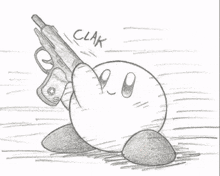 Kirby Gun GIF - Kirby Gun Menace GIFs