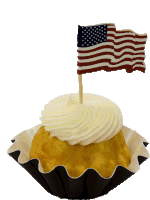 American Flag Cake Sticker