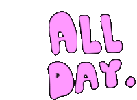 Post All Day Sticker - Post All Day Text Stickers