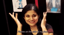Flames Flames On My Face GIF - Flames Flames On My Face Pooja GIFs