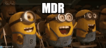Minions Rirent GIF - Mdr Drole Marrant GIFs