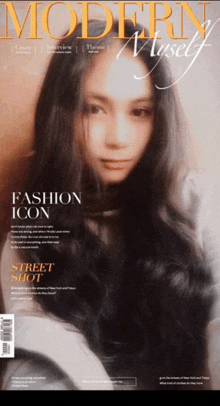 a woman is on the cover of a modern myself fashion icon magazine