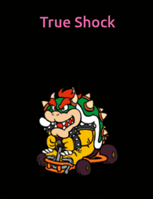 a poster with a picture of a man and the words true shock on it