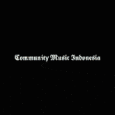 a picture of a lion with the words community music indonesia on the bottom