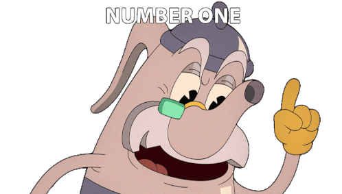 Number One Elder Kettle Sticker - Number One Elder Kettle The Cuphead Show  - Discover & Share GIFs
