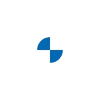 a blue and white circle on a white background that looks like a bmw logo