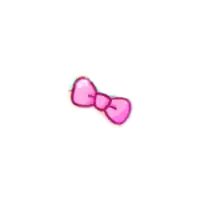a pink bow on a white background