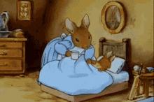 Bedtime Rabbits GIF - Bedtime Rabbits Sleep Time GIFs