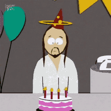 Blowing Candles Jesus Christ GIF - Blowing Candles Jesus Christ South Park GIFs