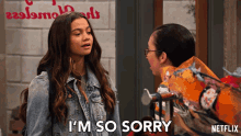 a girl says i 'm so sorry in front of another girl