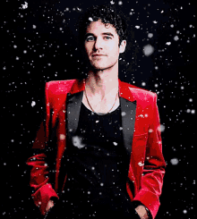 Darren Criss Snowing GIF - Darren Criss Snowing Christmas GIFs