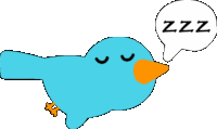 Bird Sleepy Sticker