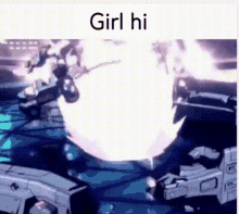 Girl Hi Adam Smasher GIF - Girl Hi Adam Smasher Rebecca Cyberpunk GIFs