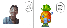 The Pineapple Head GIF
