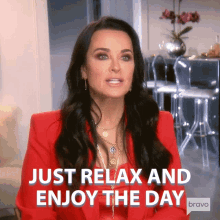 Just Relax And Enjoy The Day Kyle Richards GIF - Just Relax And Enjoy The Day Kyle Richards Real Housewives Of Beverly Hills GIFs